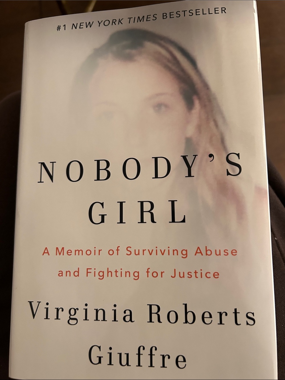 Nobody's Girl by Virginia Roberts Giuffre - White Cover